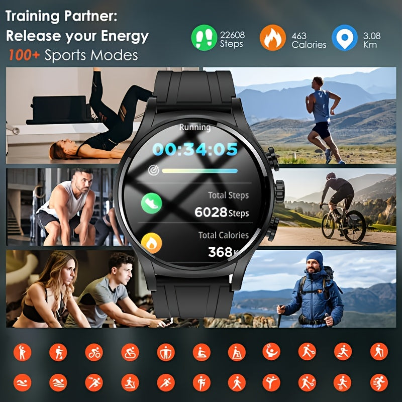 2023 Two-in-one TWS BT Headset Smart Watch - Multi-dial Sports Fitness NFC Call Music Men's and Ladies