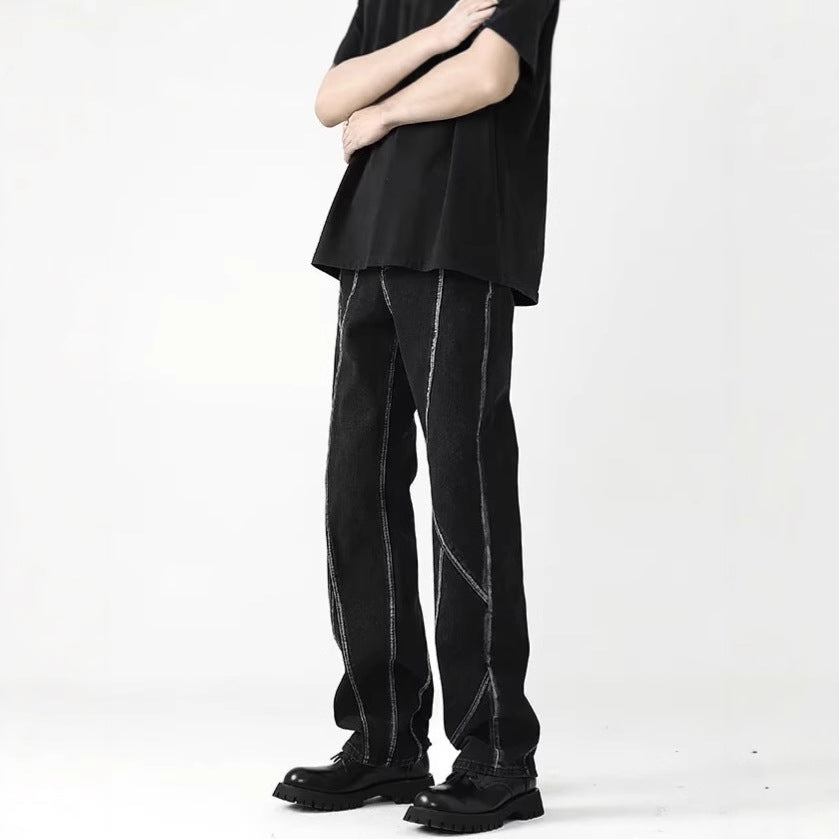 Designer-style Niche Slightly Flared Jeans 