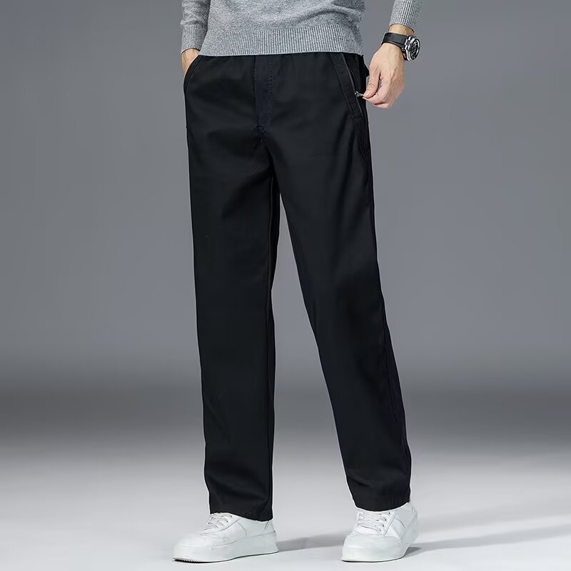 Men's Casual Loose Straight-Leg Wide-Leg Plus-Size Pants 