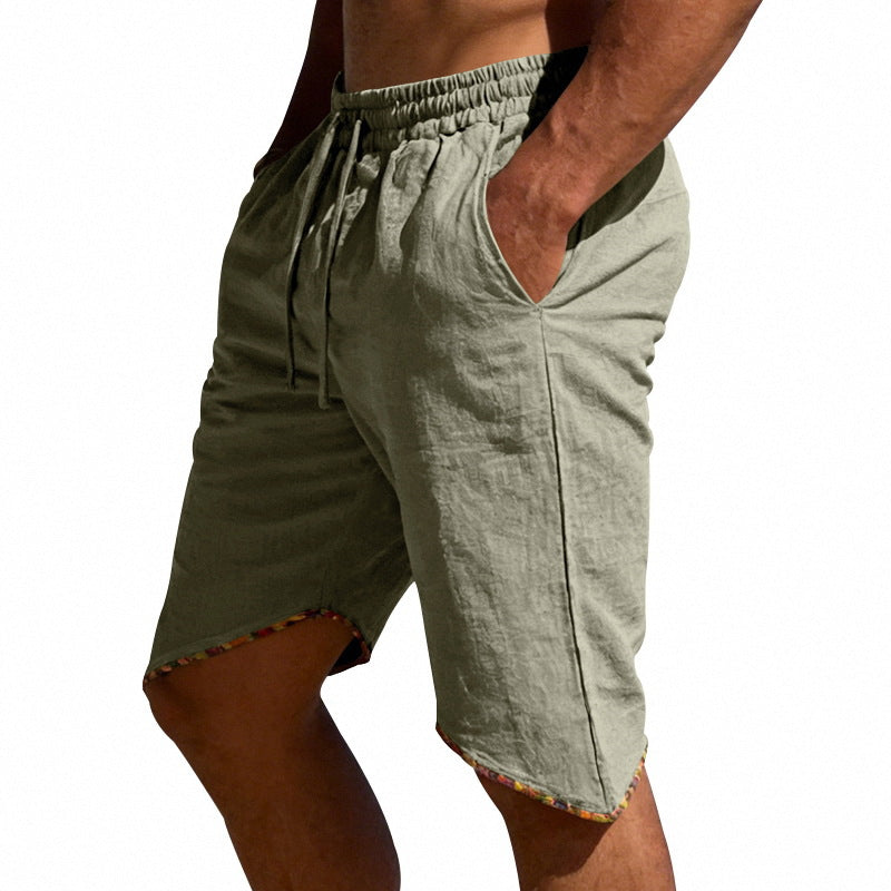 Men's Linen Loose Beach Casual Shorts 