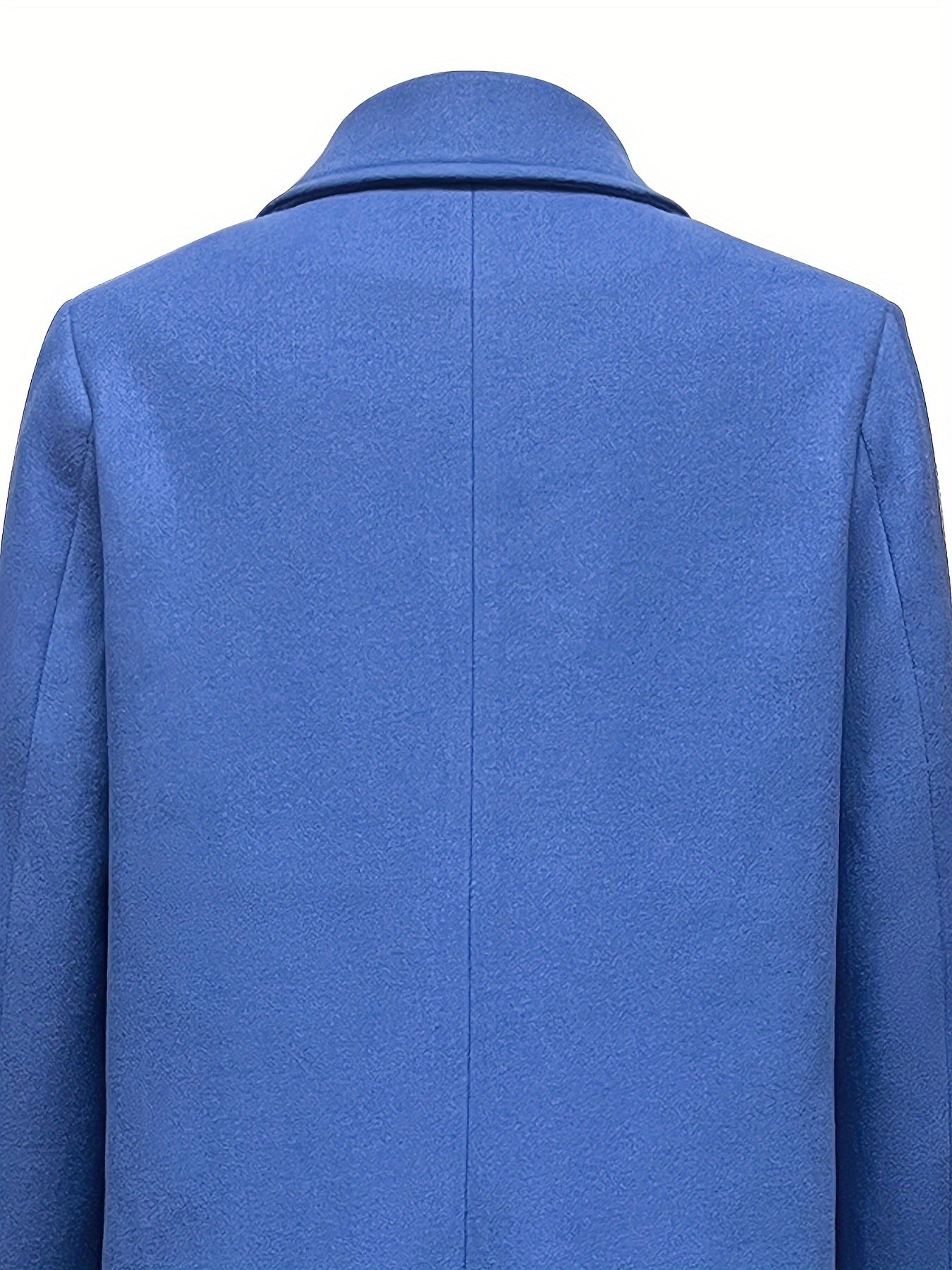 Chic Womens Buttoned Long Sleeve Coat – Solid Color, Stylish Lapel, Ideal for Fall & Winter