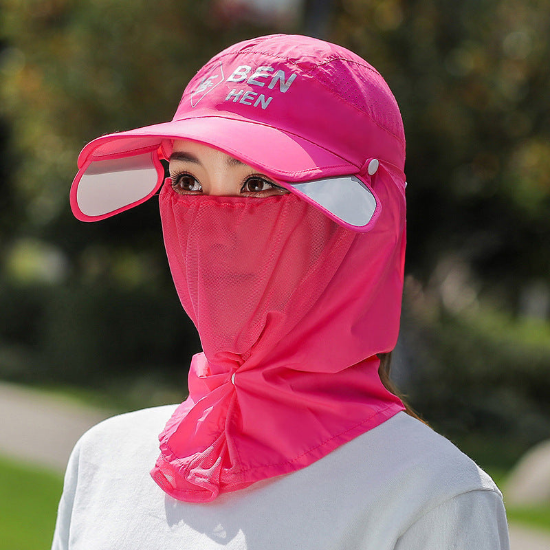Womens Farming Sun-Protective Tea-Picking Hat