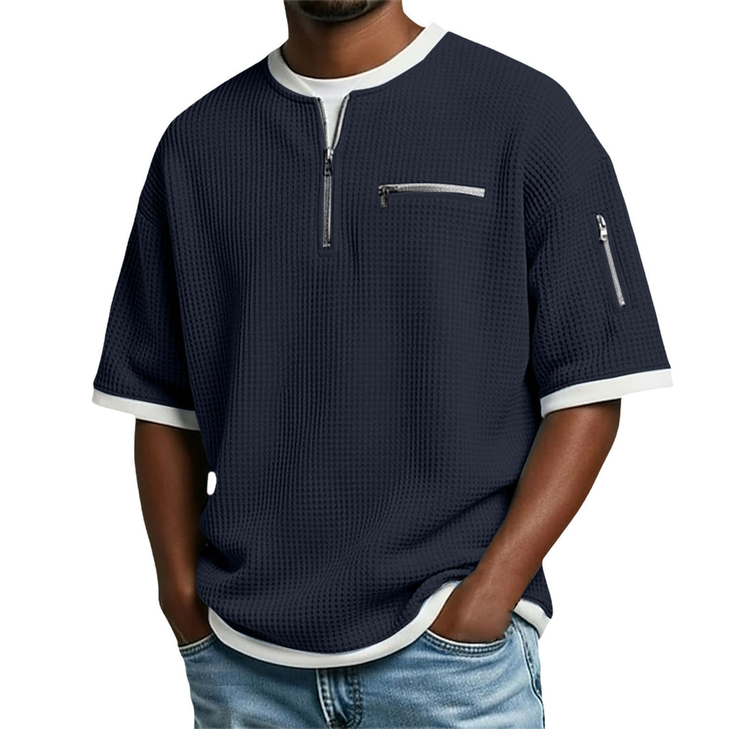 Men's Short-sleeve Polo Shirt Casual And Loose-fitting T-shirt 