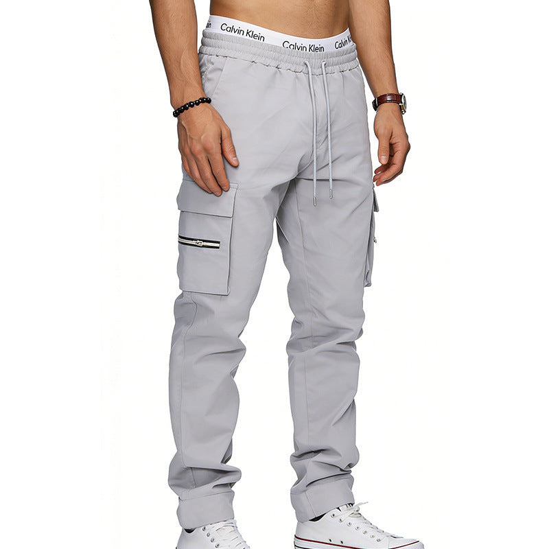 Outdoor Loose Men's Multi-Pocket Casual Sports Pants 