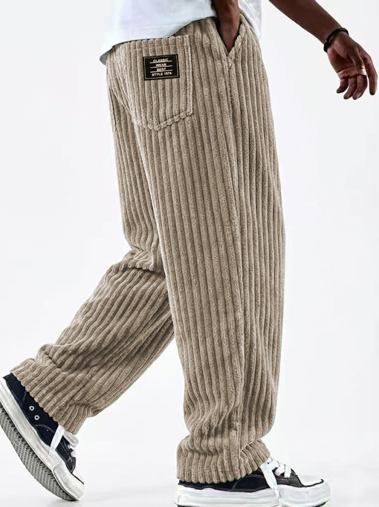 New Men's Retro Vertical-striped Corduroy