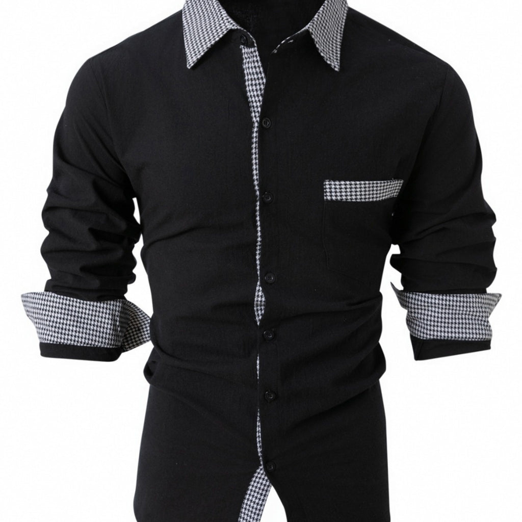 Mens Casual Long-sleeve Shirt 