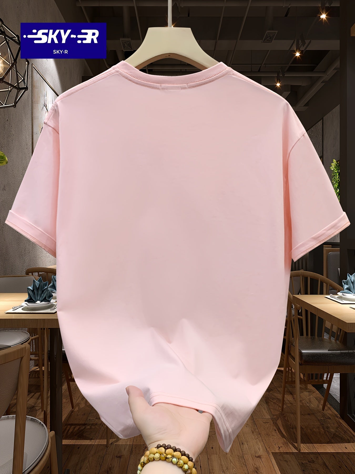 100% Cotton SKY·R Mens Cartoon Graphic Print Loose Fit Short Sleeve Crew Neck Tee - Soft, Breathable, Relaxed Fit for Summer Outdoor Weekend Casual Wear - Machine Washable, No Dry Clean