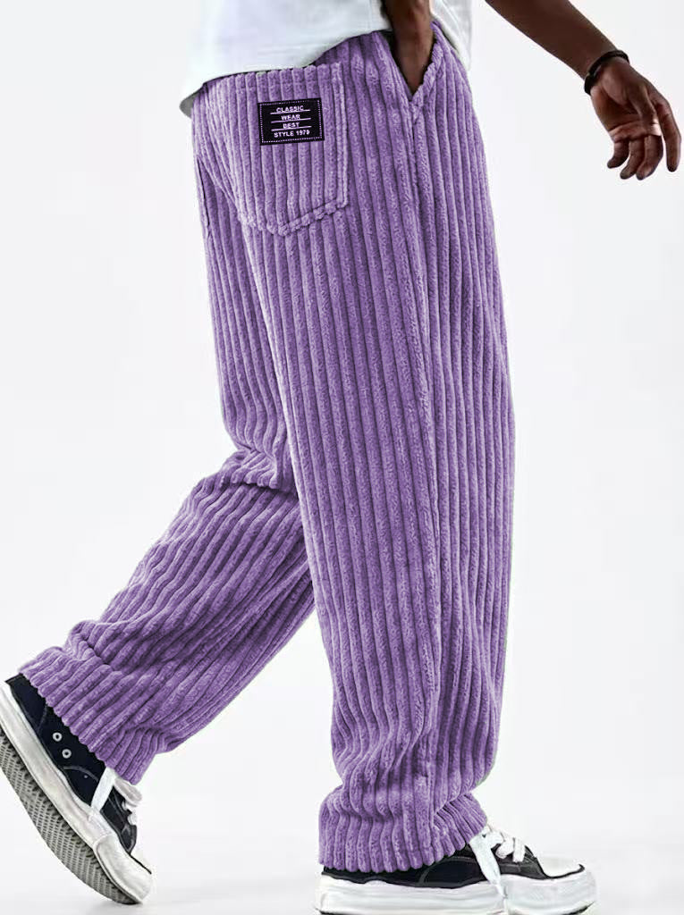 New Men's Retro Vertical-striped Corduroy