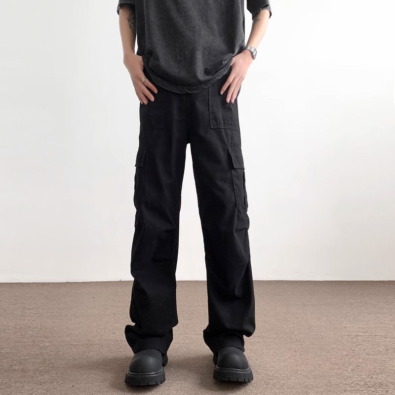 Men's Fashionable Casual Outdoor Loose Straight-Leg Pants 