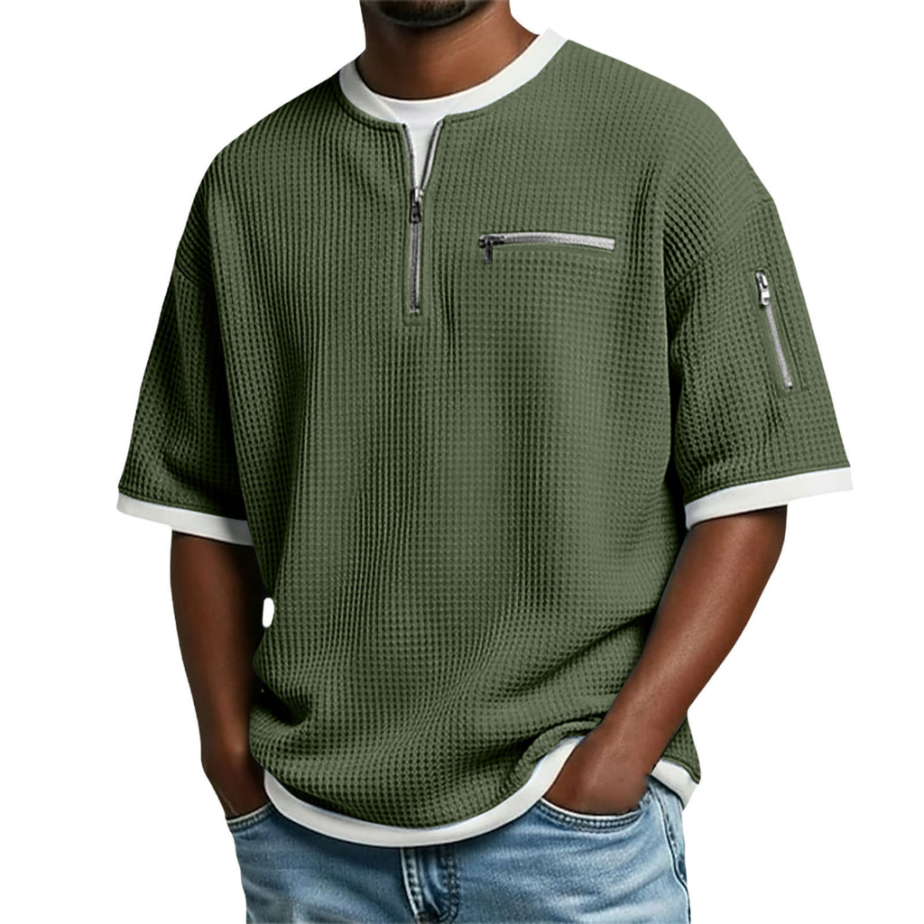 Men's Short-sleeve Polo Shirt Casual And Loose-fitting T-shirt 