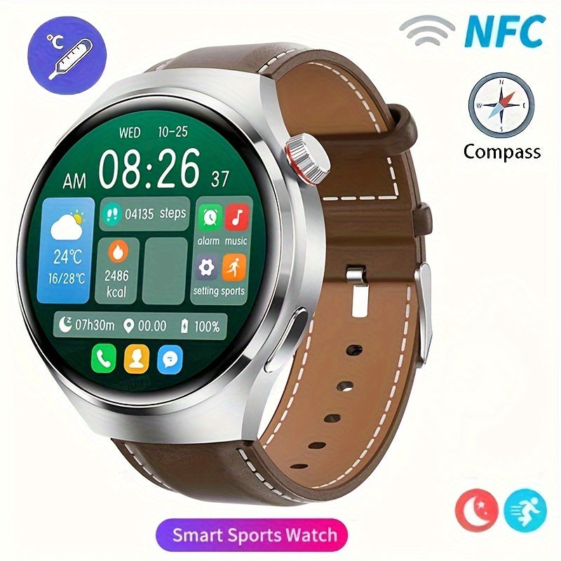 2024 New Men's Smart Watch 4 PRO1.53-inch 360 * 360 AMOLED Wireless Call Multi Sport Mode Smart Watch