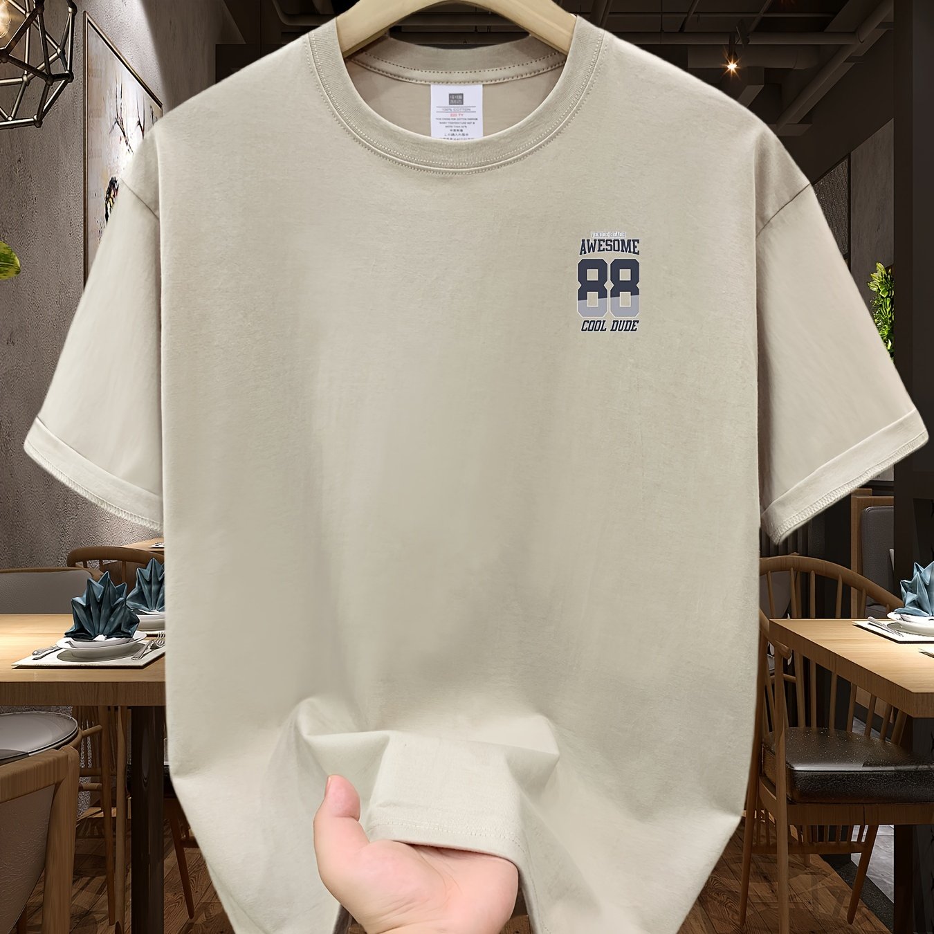 100% Cotton SKY·R Mens Cartoon Graphic Print Loose Fit Short Sleeve Crew Neck Tee - Soft, Breathable, Relaxed Fit for Summer Outdoor Weekend Casual Wear - Machine Washable, No Dry Clean