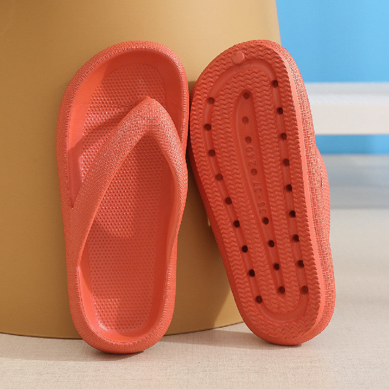 Clip Toe Shoes Eva Non-Slip Slippers Soft Sole Flip Flops Women Thick Bottom Bathroom Slides Summer 
