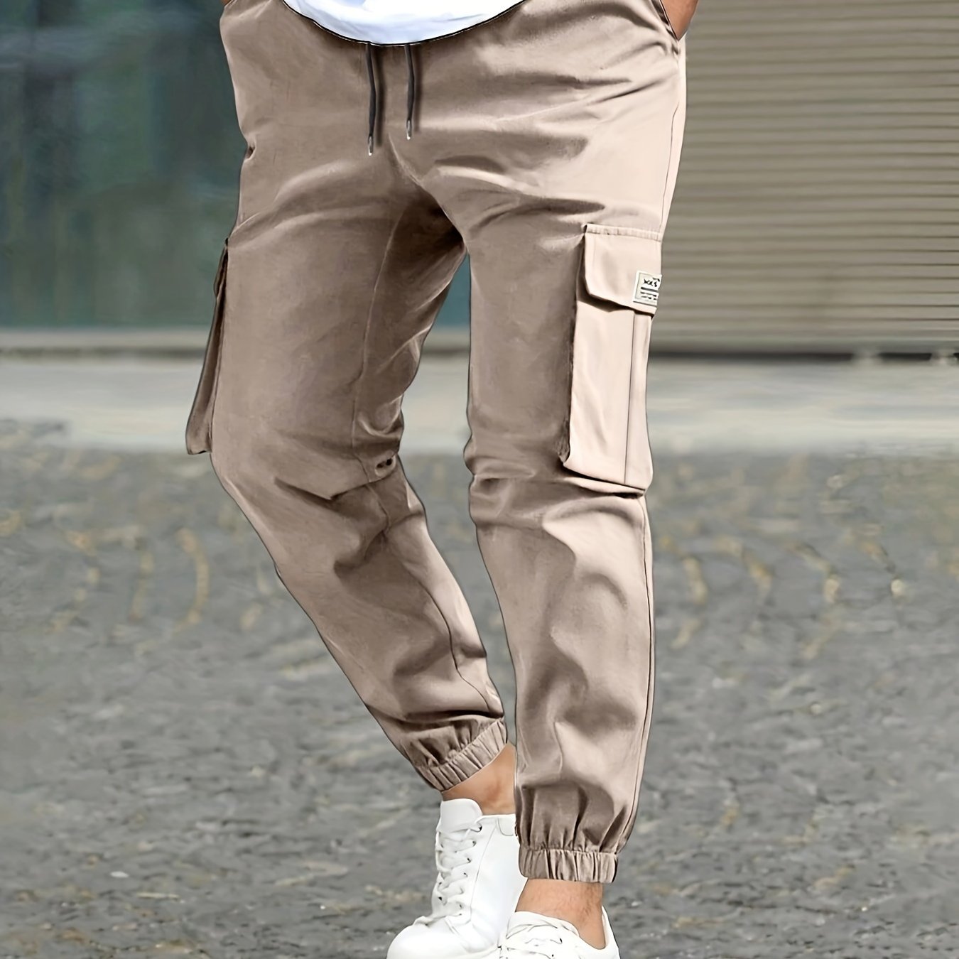 Mens Camouflage Cargo Pants - Comfortable Cotton Blend, Multi-Pocket Design, Ideal for Casual Outdoor Settings & Streetwear