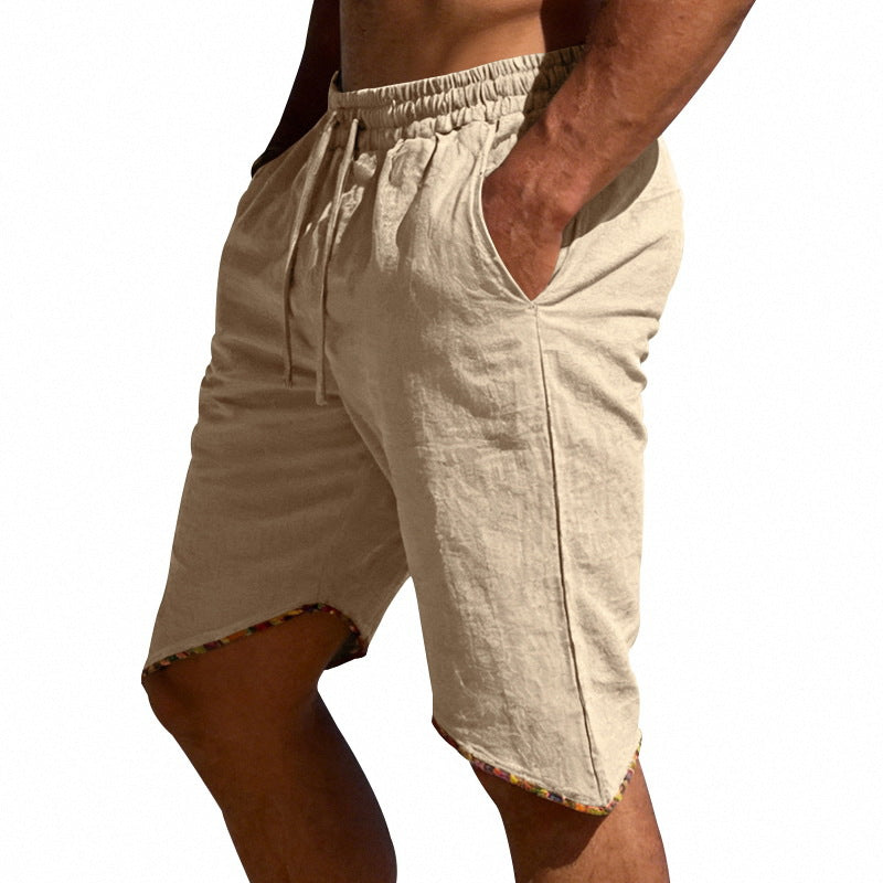 Men's Linen Loose Beach Casual Shorts 