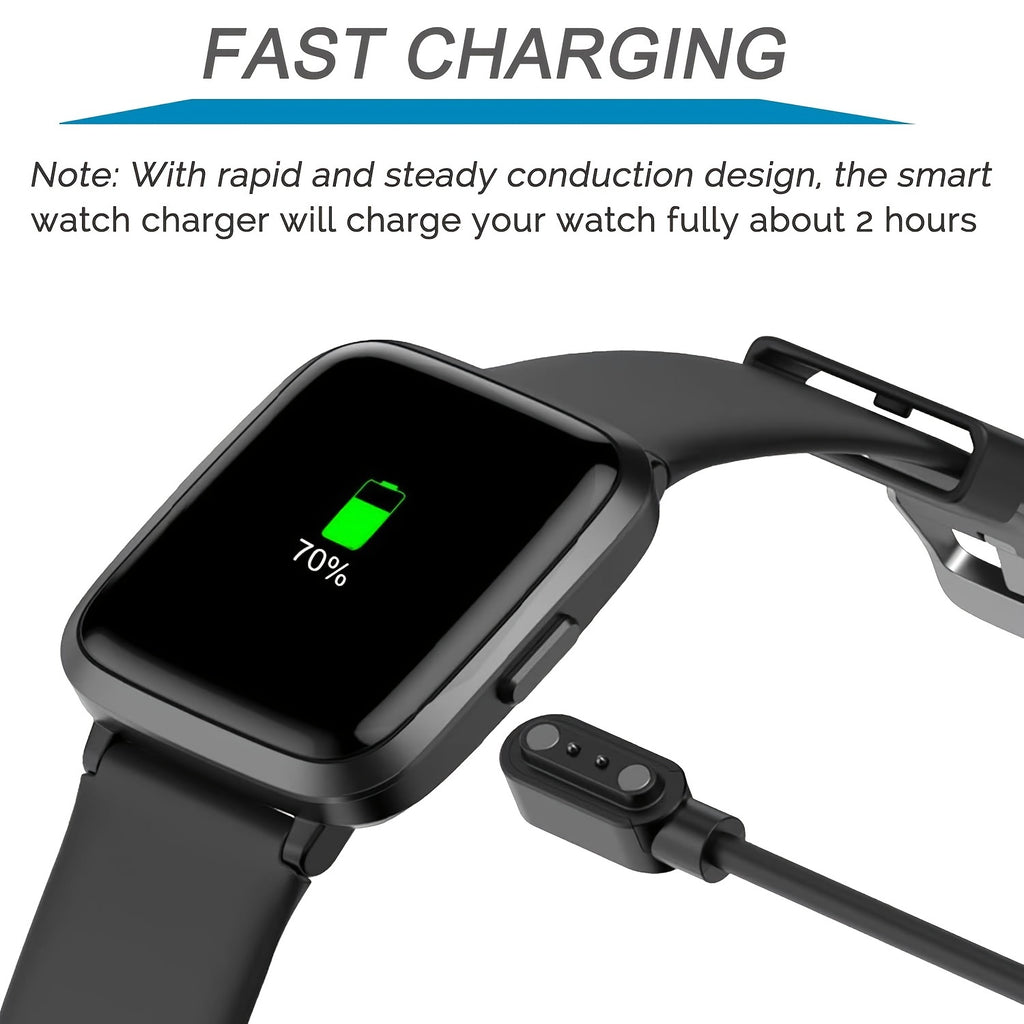 Universal Smart Watch Charger Cable - Compatible with 2.5mm/2.8mm/4mm Smartwatches, Fast and Efficient Magnetic Charging, Durable Cord, Multi-Device Support, Travel-Friendly Design