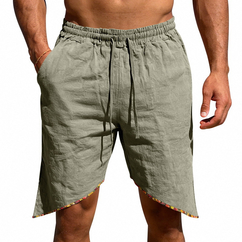 Men's Linen Loose Beach Casual Shorts 