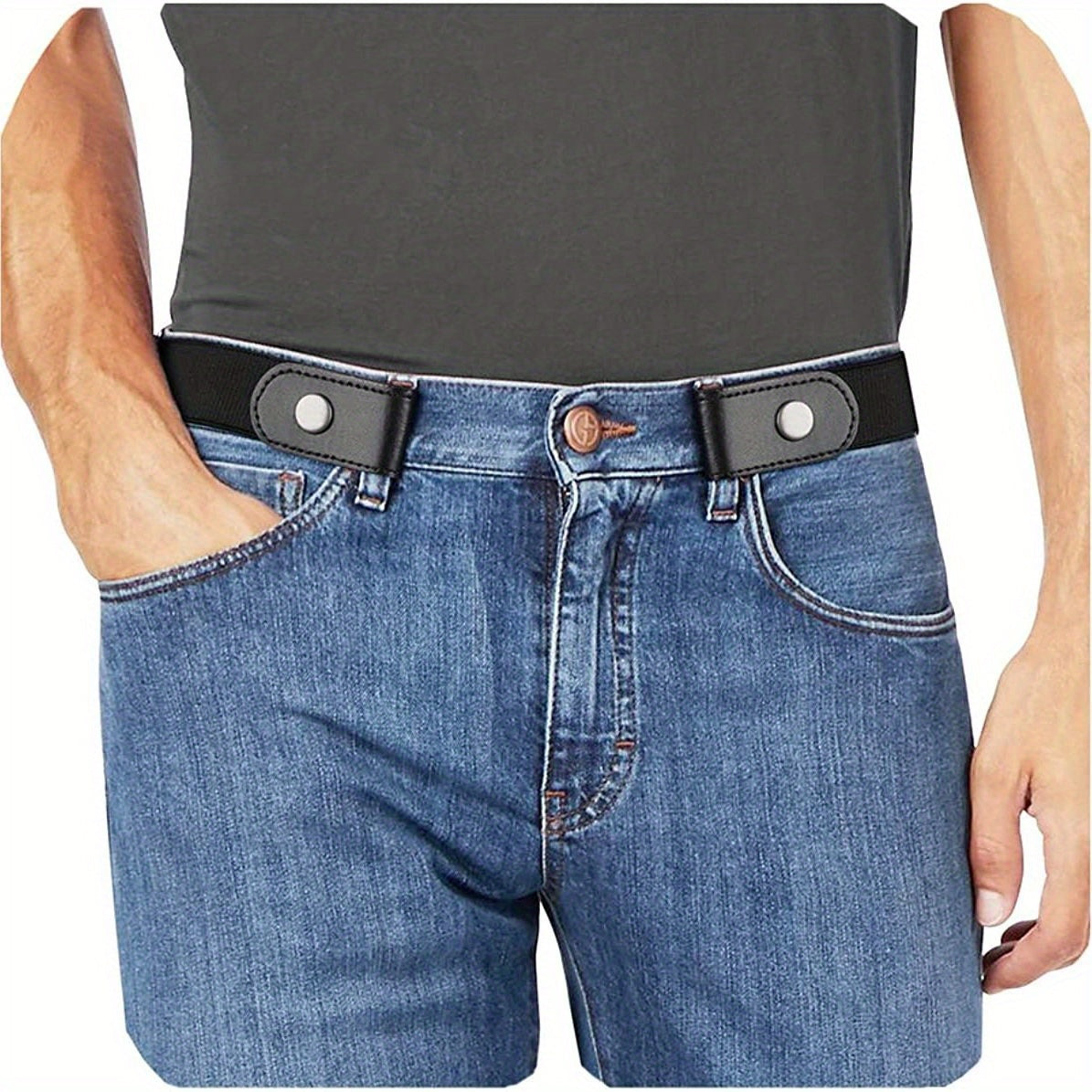 1pc Buckleless & No Buckle Belts For Men & Women, Ideal choice for Gifts