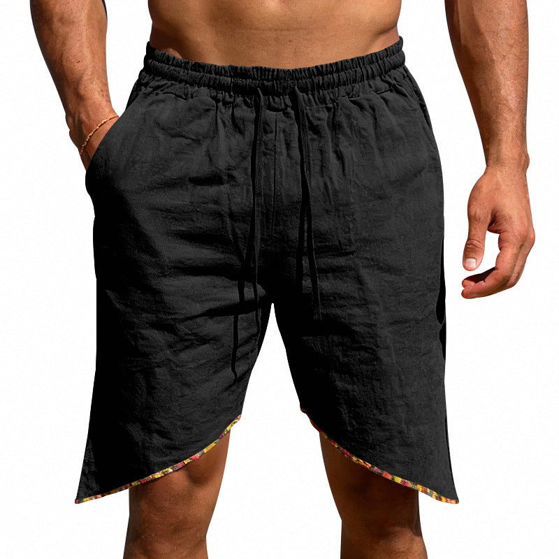 Men's Linen Loose Beach Casual Shorts 