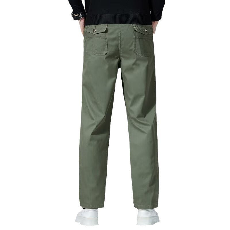 Men's Casual Loose Straight-Leg Wide-Leg Plus-Size Pants 