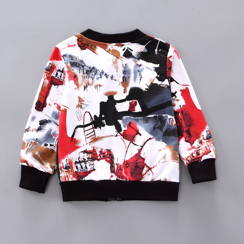 Boys Handsome Autumn And Winter Clothes Three-Piece Kid Clothes 
