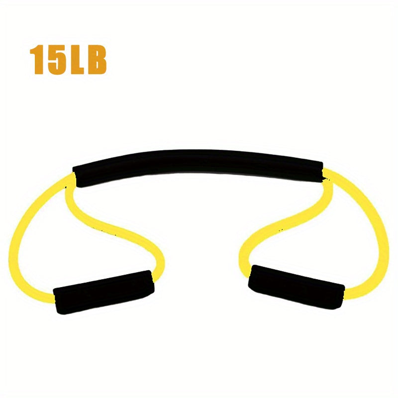 8-Shaped Boxing Tension Belt: Get Fit With Rubber Resistance Band For Men & Women's Outdoor Gym, Karate, Boxing, Yoga & Pilates Training!