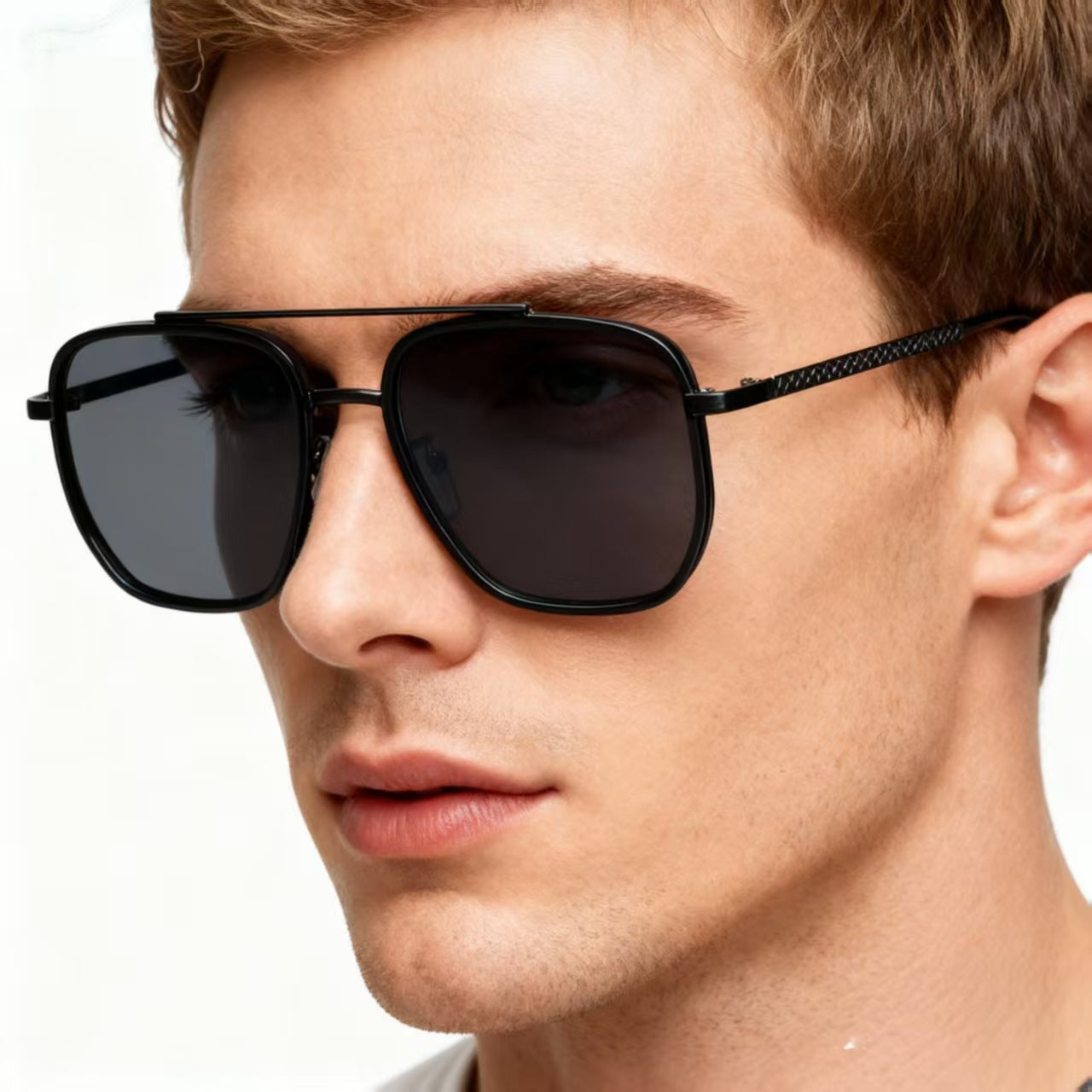 Men's Driving Sunglasses European And American Style Square Frame 
