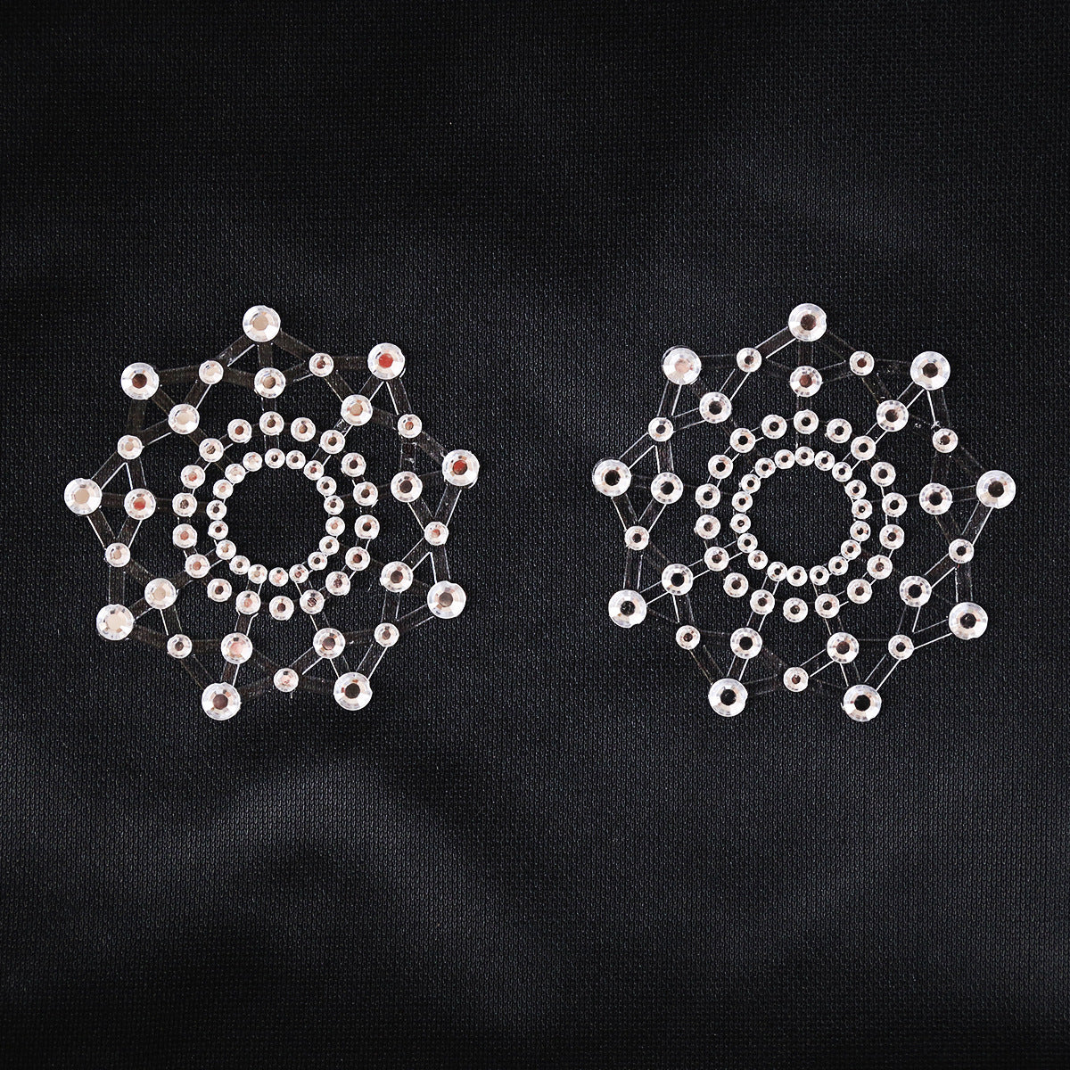 2pcs SM Transparent Sexy Nipple Stickers, Women's Lingerie Pasties, Petal Breast Pasties, Adhesive Nipple Covers