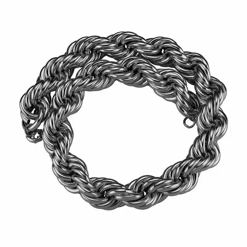 1pc Luxurious Stainless Steel Golden Chain Necklace - Durable, Hypoallergenic, Fashionable Jewelry for Men and Women - Perfect Party Gift, Ideal for Everyday Wear