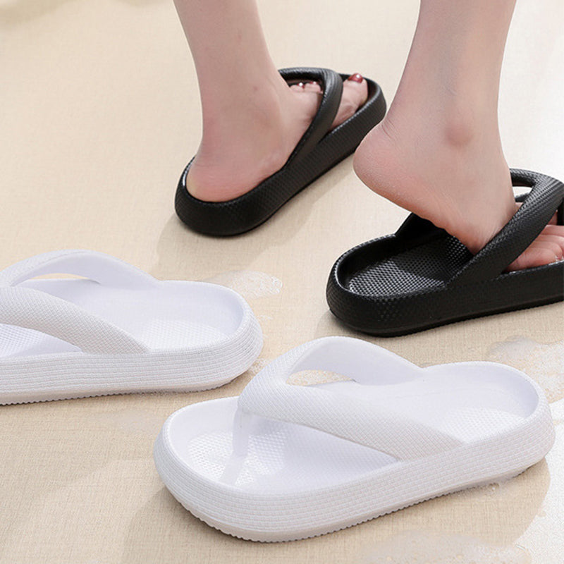 Clip Toe Shoes Eva Non-Slip Slippers Soft Sole Flip Flops Women Thick Bottom Bathroom Slides Summer 