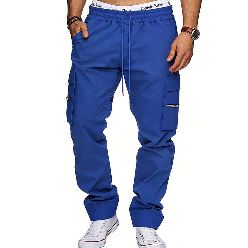 Outdoor Loose Men's Multi-Pocket Casual Sports Pants 