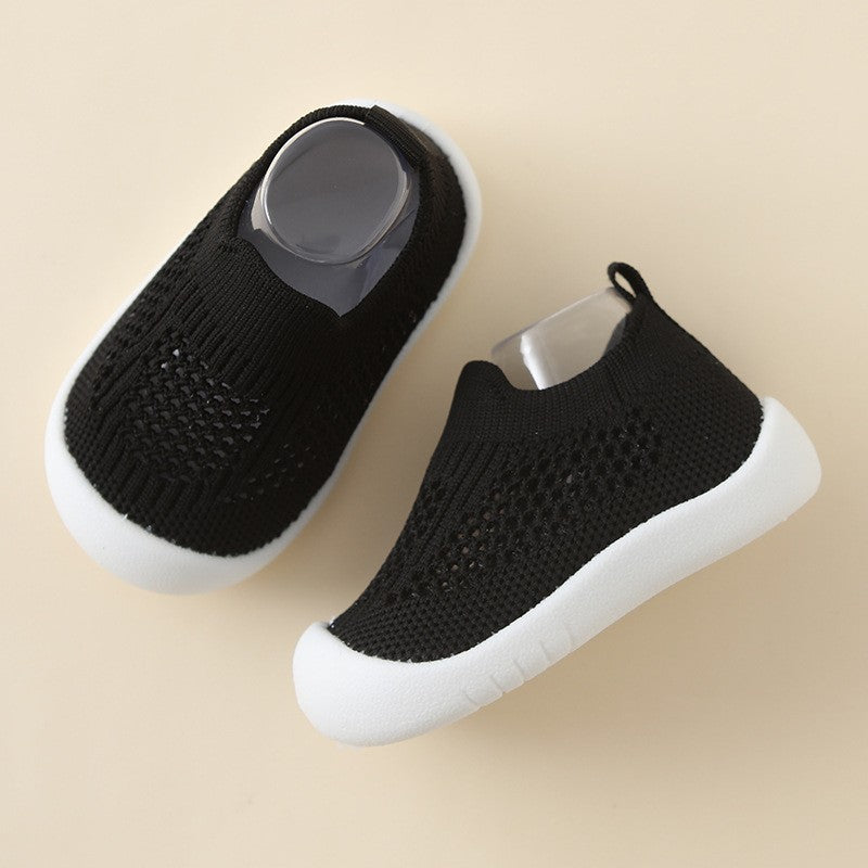 Baby Toddler Shoes Soft Bottom Non-slip Lightweight Flying Woven Shoes 