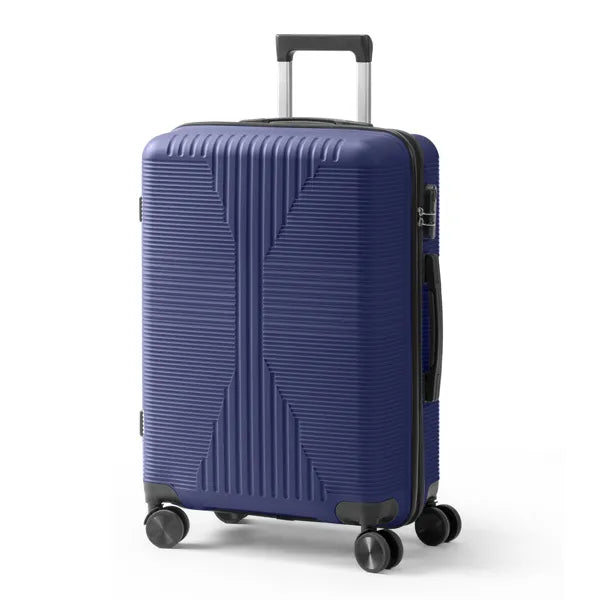 Non-TSA Customs Lock Single 24-inch PP Trolley Case, Navy Blue 