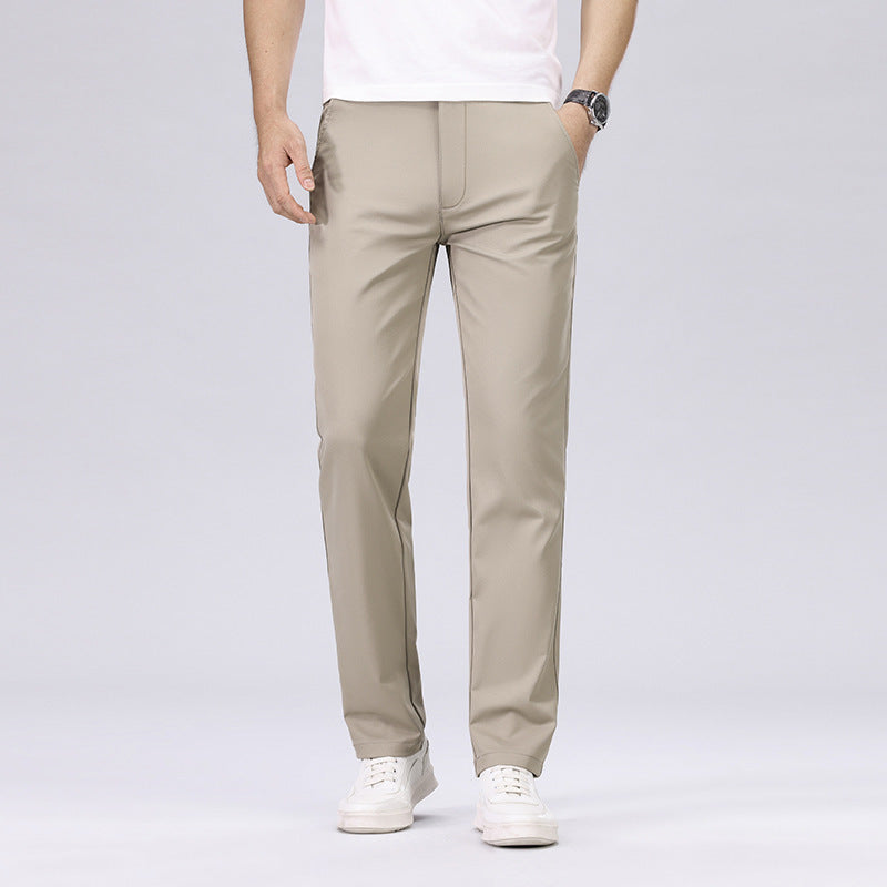 Men's Stretch Slim-Fit Straight-Leg Long Pants 