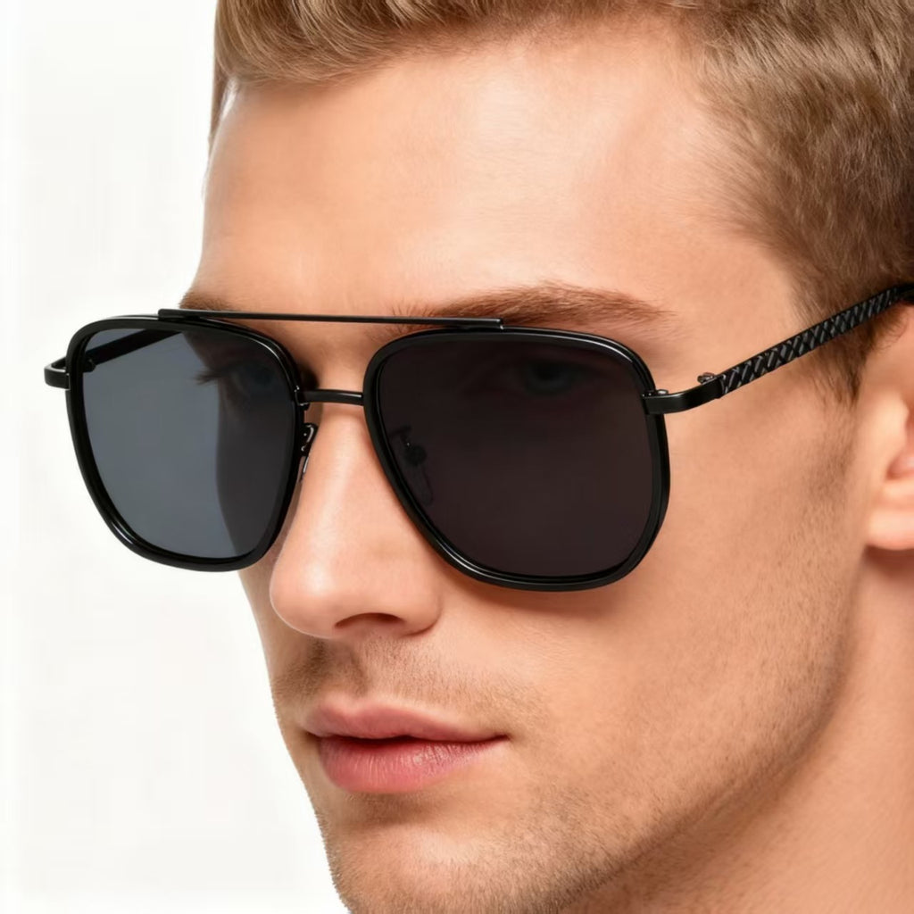 Men's Driving Sunglasses European And American Style Square Frame 