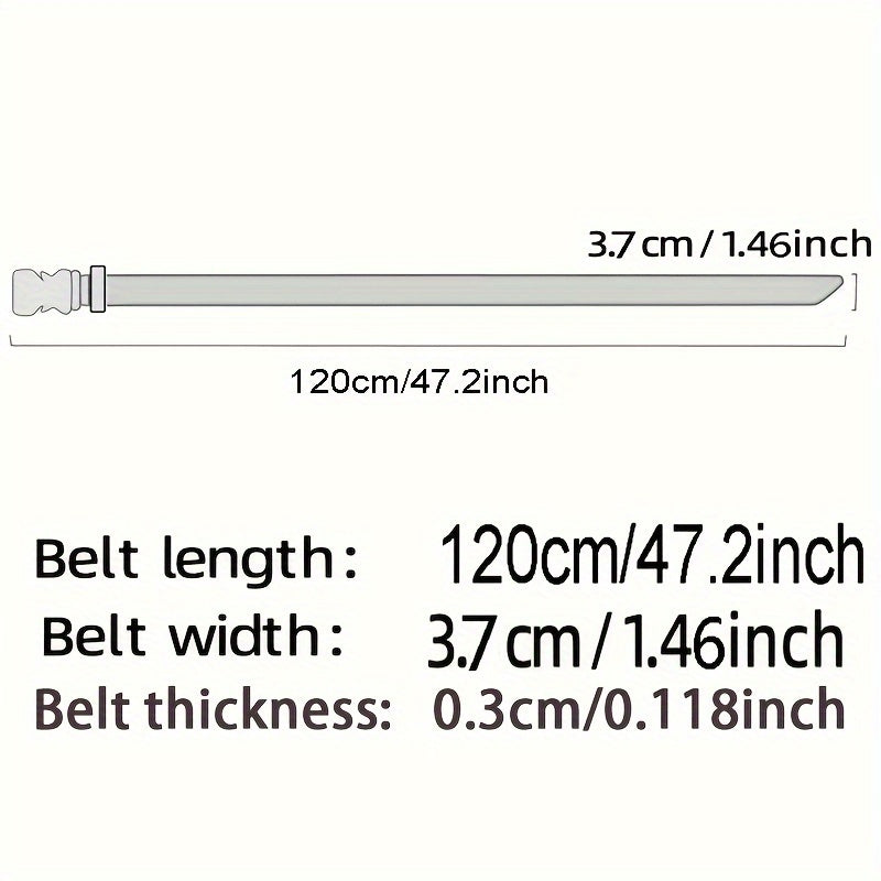 1pc Mens Casual Belt - Durable PP Material, Automatic Smooth Buckle, Timeless Simple Design - Perfect Gift for Young Men and Teenagers