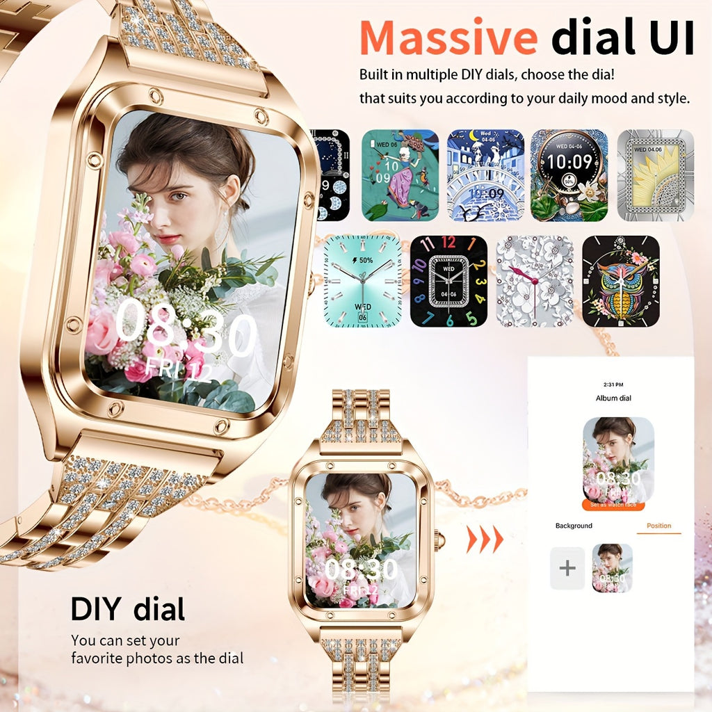 Women's Smart Watch (Answer/Dial), 1.57" Smart Watch For Android And IOS Phones, IP67 Water Resistant Fitness Watch, AI Voice Features for Women & Men